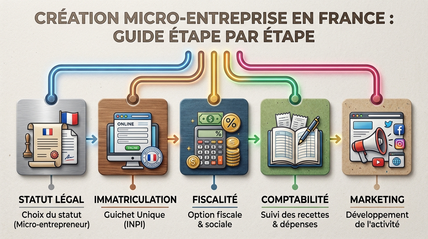 découvrez les étapes clés pour créer votre micro entreprise avec succès. guide complet pour bien démarrer et réussir votre projet entrepreneurial.