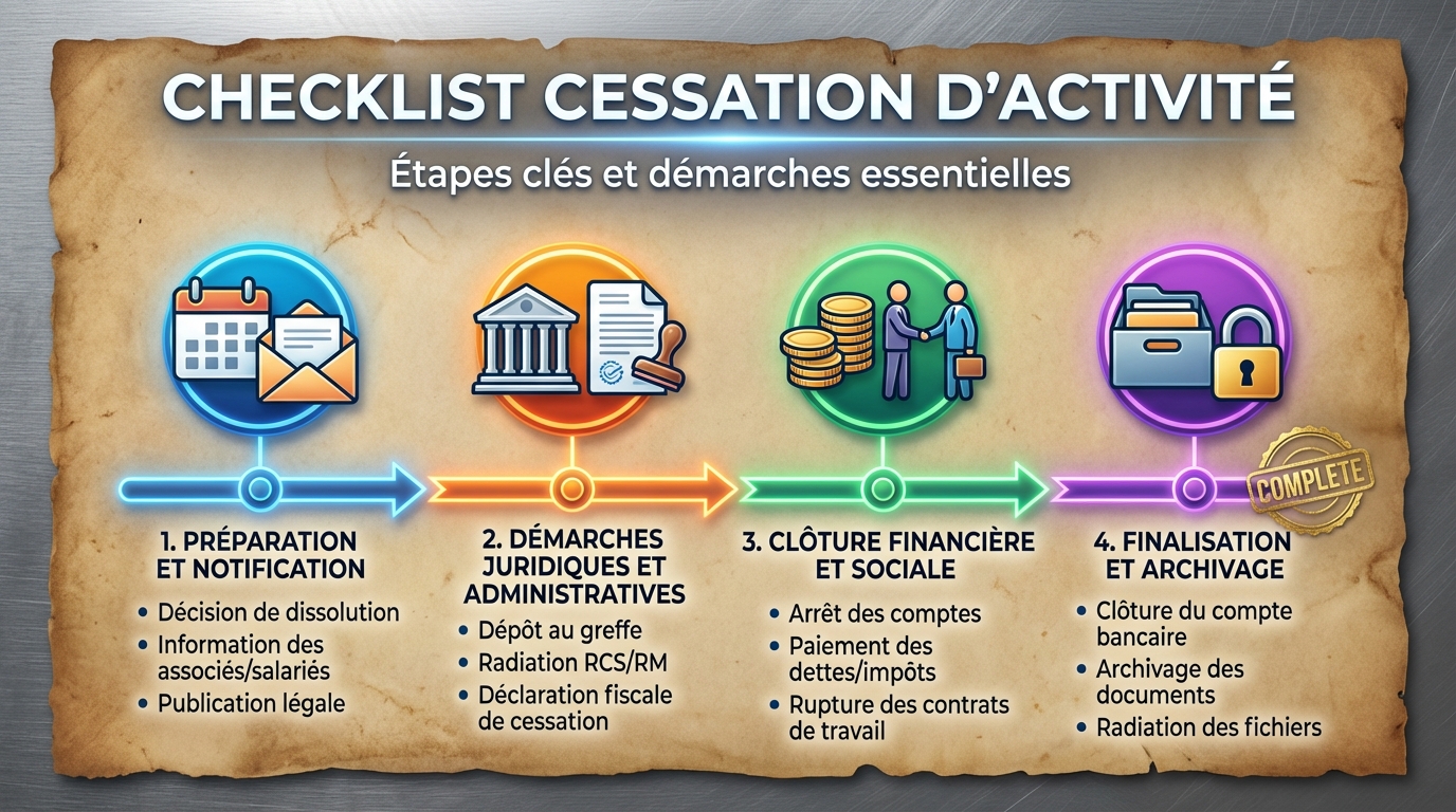 découvrez tout ce qu'il faut savoir pour bien préparer la cessation d'activité de votre entreprise : conseils, démarches et astuces essentielles pour une transition réussie.