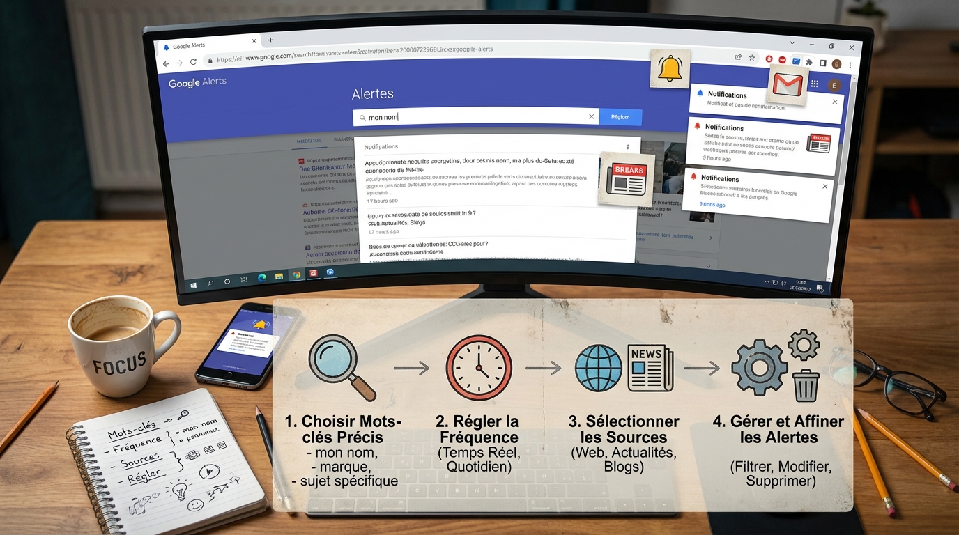 apprenez à configurer efficacement les alertes google pour recevoir toutes les informations importantes sans rien manquer. guide pratique et astuces pour optimiser vos notifications.