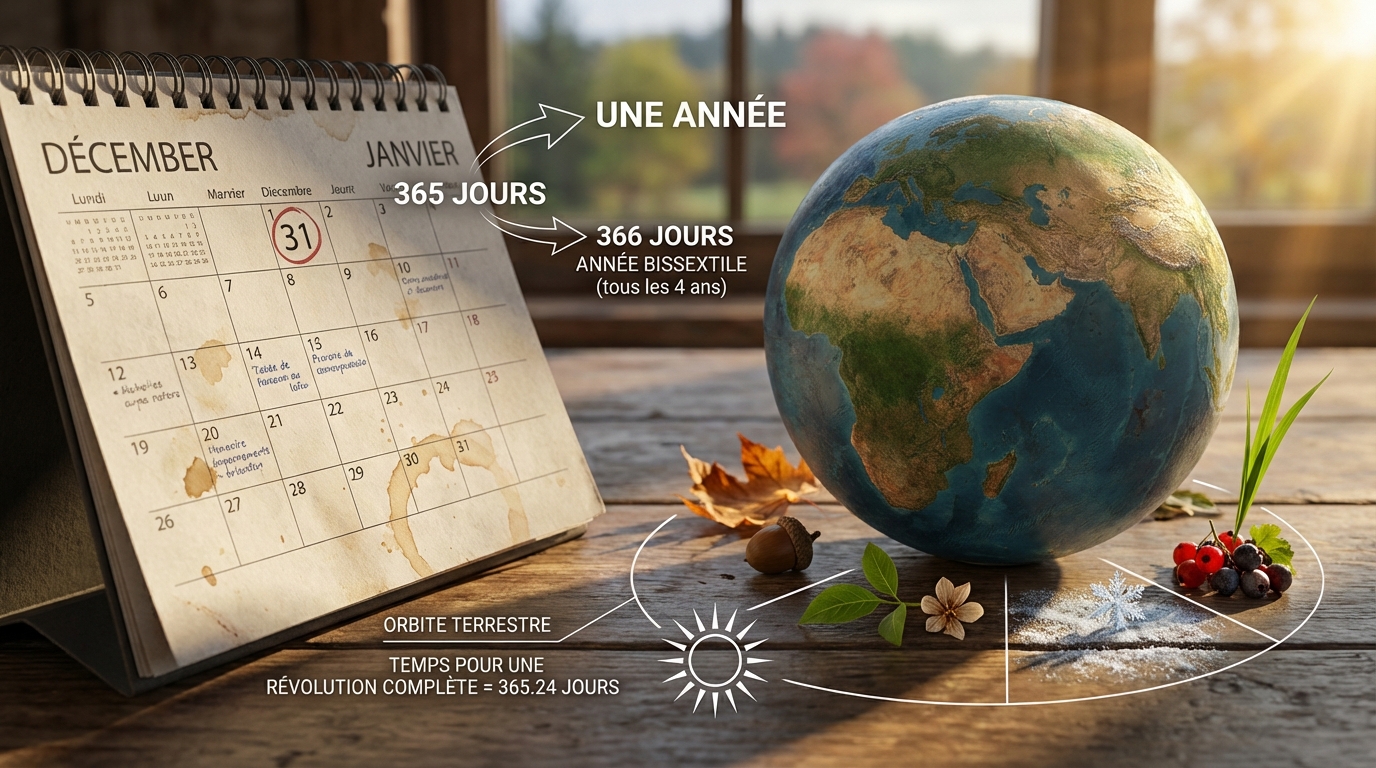 découvrez combien de jours composent une année et apprenez les différences entre année civile, bissextile et année astronomique.