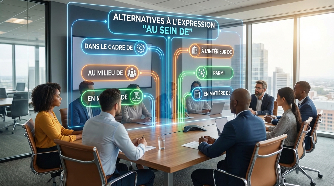 découvrez des synonymes efficaces pour l'expression « au sein de » et apprenez comment les utiliser correctement pour enrichir vos écrits.